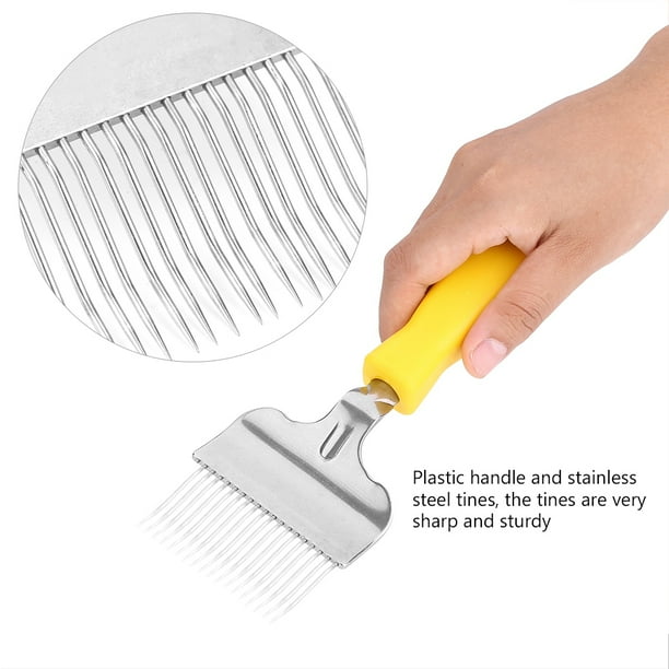 Stainless Steel Honey Comb Beekeeping Tine Uncapping Fork Hive Tool New